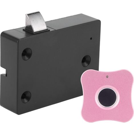 Verrou intelligent à empreinte digitale pour meuble, alliage d'aluminium, petit cadenas électrique de tiroir, forme fleur, rose (1/5)