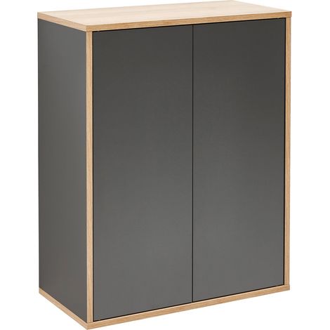 FACKELMANN Finn Doppel-Midischrank 60cm - Anthrazit (1/5)