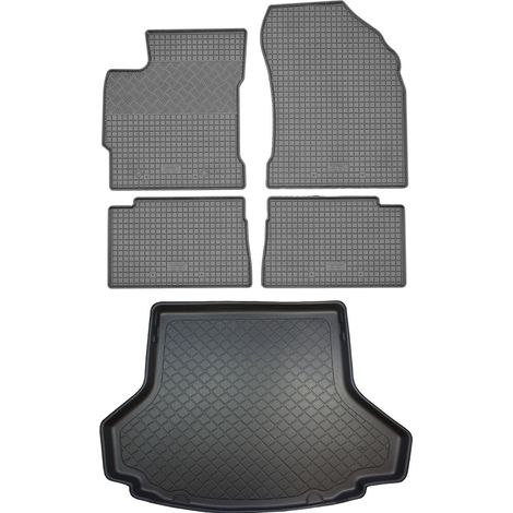 Toyota Auris II Touring Sports Kombi (5-Türer) von 07.2013-12.2018 SET - Gummifußmatten + Kofferraummatte