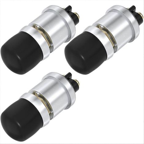 Bouton-poussoir de démarrage 12 V 50 A, robuste, momentané, pour démarrage moteur, klaxon marin - Lot de 3 (1/5)