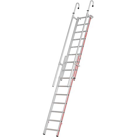 Scala telescopica 8+8 gradini - Alt. d'accesso da 2.02 a 2.95m - 609204