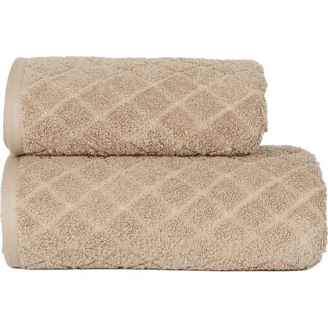 Oliwier - Asciugamano in spugna - 70x140 cm - beige scuro (1/5)