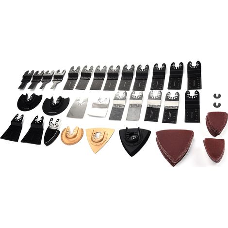 Multifunktions-Oszillationssägeblatt aus Kohlenstoffstahl, Sägeset für Metall und Holz, Zubehör für Multifunktionswerkzeuge, Satz von Schneidklingen. (1/5)