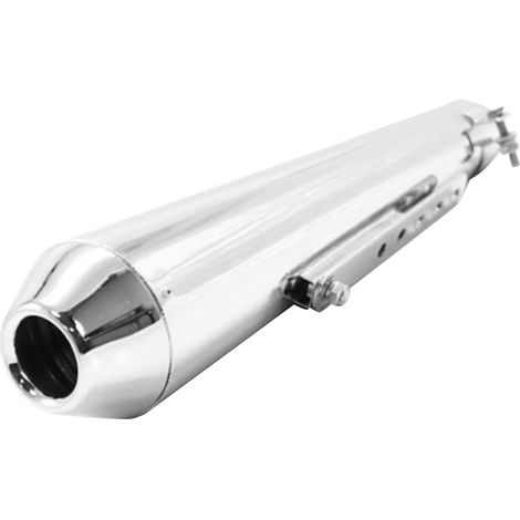 Pot d'échappement moto avec silencieux intégré en acier inoxydable antirouille universel remplacement pour Suzuki blanc électroplastifié (1/5)