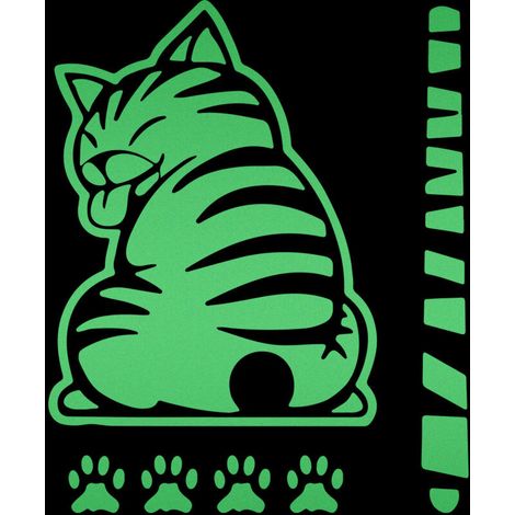 (C) Autocollants réfléchissants pour essuie-glaces, autocollants en forme de queue de chat pour essuie-glaces