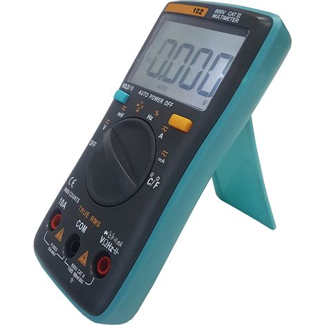GARRYFIZH RICHMETERS RM102 True RMS Multimètre numérique LCD multifonctionnel DMM DC Tension AC Résistance de courant Diode Capacité Testeur de température Mesure Identification automatique de polarit (1/5)