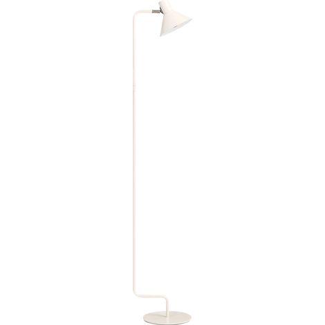 Floor Lamp Off White Metal 154 cm Adjustable Cone Shade On-Off Switch Bedroom Living Room Home Office Lighting Industrial Design RIMAVA