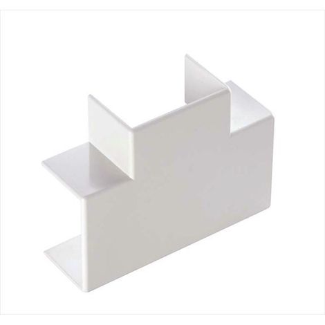 Giunzione A T Minicanale Dim. 25X25 Bianco (Elettrocanali Cod. Ect2525B)