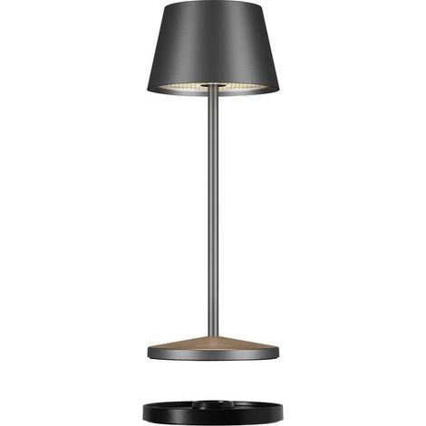 Luminaire extérieur Villeroy & Boch Seoul Micro RC aluminium anthracite Ø 7,5 cm lumière chaude IP65 réf. 97248-VB (1/3)