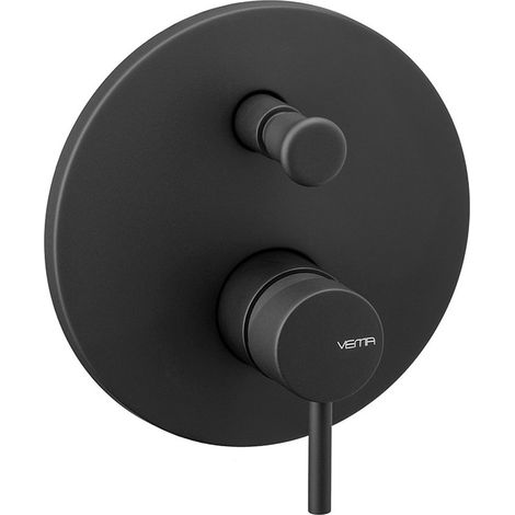 Vema Maira Manual Concealed Shower Valve with Diverter Single Handle - Black