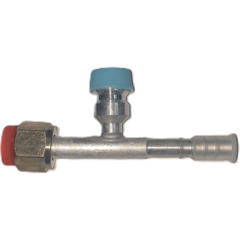 Raccord femelle droit à joint torique DN12 7/8" avec valve