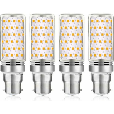 Mais B22 LED-Glühbirne, 16 W, Kaltweiß 6000 K, 1600 lm, B22-Halogenäquivalent 100 W-120 W, AC 230 V, B22-Glühbirne für Garage/Studio, nicht dimmbar, 4er-Pack [Energieklasse A]