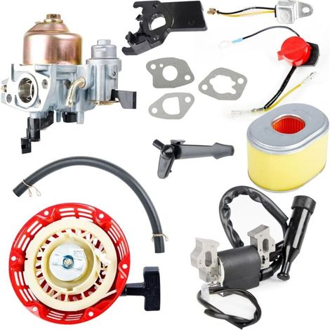 Carburateur pour moteur de tondeuse à gazon kit carburateur avec joint pour Honda GX140 GX160 GX168 GX200 Tondeuse à gazon 5 CV 5.5 CV 6.5 CV (1/4)