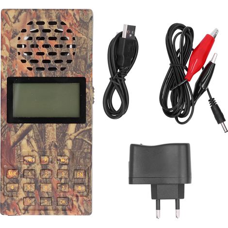 Appeau électronique mixte BK1526MIX, prise UE 110-220V, rechargeable, chasse, sons d'oiseaux