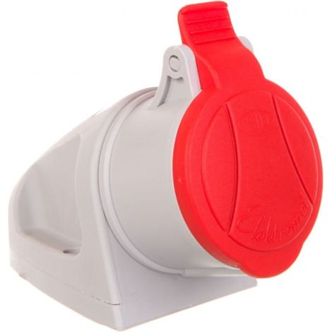 Prise fixe 16A 5P 400V rouge mini GSM 16/5 IP44 921860