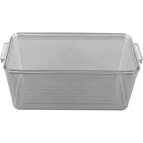 Boîte de rangement en plastique, réfrigérateur empilable de cuisine, boîte transparente de conservation des fruits et légumes