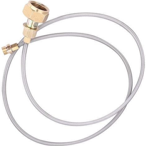 Adaptateur De Réchaud - Pour Bouteille Gaz Domestique - Tube Cuivre Nylon - Compatible Camping Extérieur - 1 Pièce (1/5)