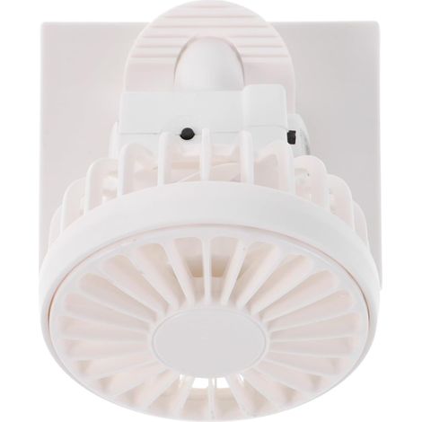 Tragbar Ventilateur solaire avec clip et fonction Batterie compatible de chargement USB pour (1/5)