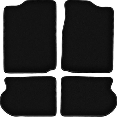 Alfombrillas de terciopelo negro BASIC para Suzuki Vitara I todoterreno (1988-1997) (1/5)