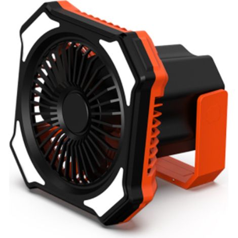 Ventilateur de camping LED – USB, 3 vitesses, luminosité réglable, télécommande – Lampe de plafond/tente – Maison, bureau, camping, pique-nique