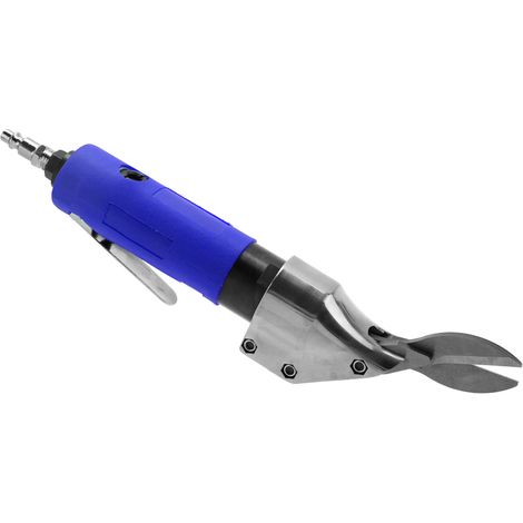 Ciseaux pneumatiques manuels droits pour coupe industrielle, outil à air comprimé (bleu) (1/5)
