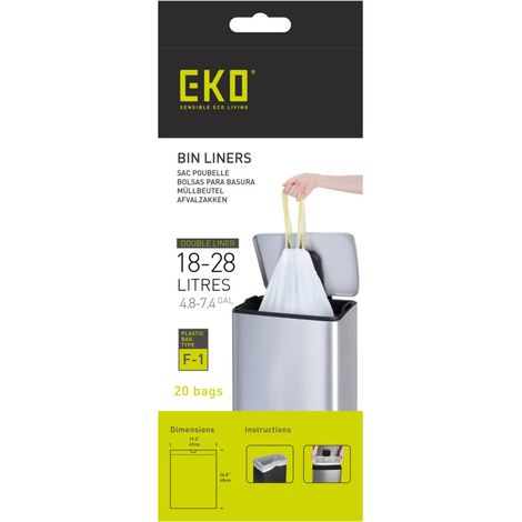 EKO Afvalzak Type F1 18-28 Liter Rol met 20 Afvalzakken (1/3)