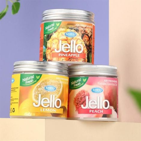 Voiture 220g Jello Parfum Désodorisant Voiture Baume Désodorisant Longue Durée Parfum Parfum Auto Aromathérapie (1/4)