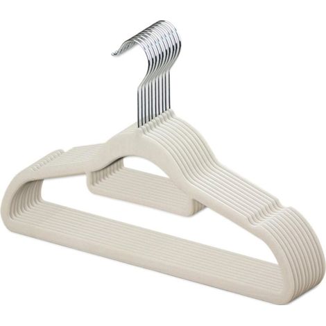 Schmale, rutschfeste Kleiderbügel, schlanke Samtkleiderbügel (1/5)