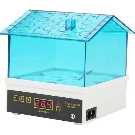 1 Couveuse 4 œufs, numérique semi-automatique, chauffage céramique, fenêtre transparente, pour poulet canard oie (1/5)