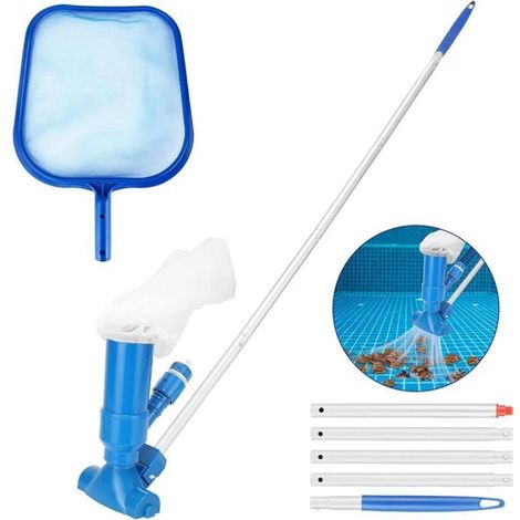 Aspirateur Piscine, Aspirateurs à Main for Les piscines avec Tige à 5 Sections, Aspirateur Piscine Jet Portable (1/5)