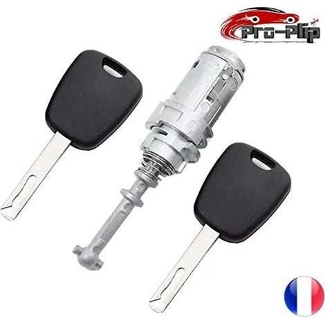 KIT Serrure + Barillet pour Porte Avant Gauche Citroen C2 C3 C3 PLURIEL + 2 clés @Pro-Plip (1/4)