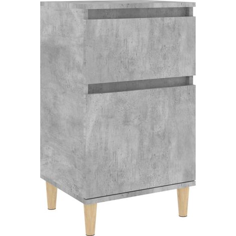 vidaXL Comodino Grigio Cemento 40x35x70 cm (1/5)