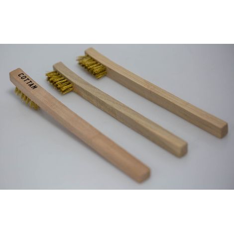 Brosse métallique RS PRO en Laiton 12mm Beige, Marron ( Prix pour Paquet de 3 ) (1/3)