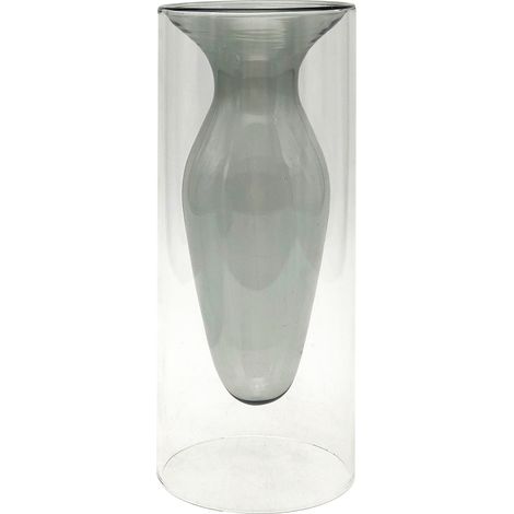 Signes Grimalt Vasi e supporto del vaso cristallino  Vaso grigio - 20x8x8cm