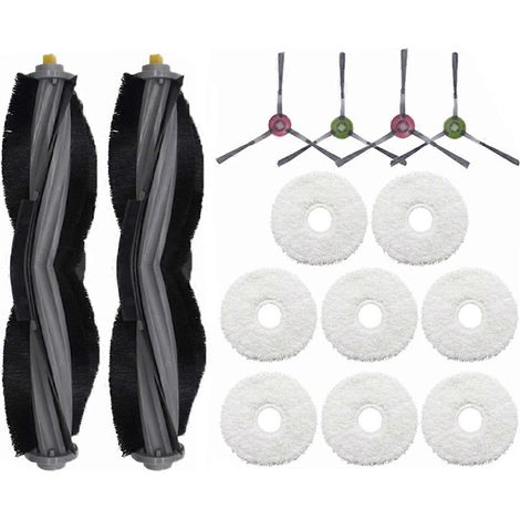 Kit pour robot laveur de sols Yeedi Floor 3 stations : brosse principale, serpillière et chiffon. (1/5)