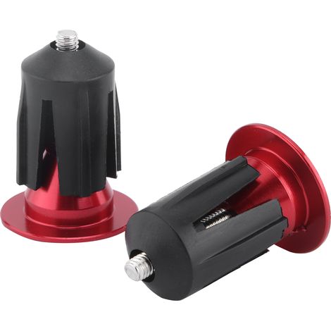 2 embouts de guidon pour vélo de route et VTT (rouge) (1/5)