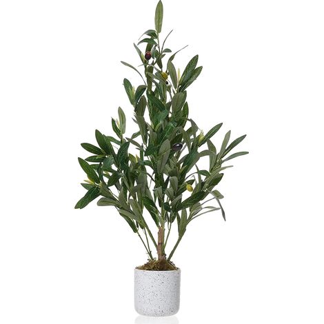 Arbre Olive Artificiel, Apparence Réaliste, Facile à Entretenir, 60cm (1/2)