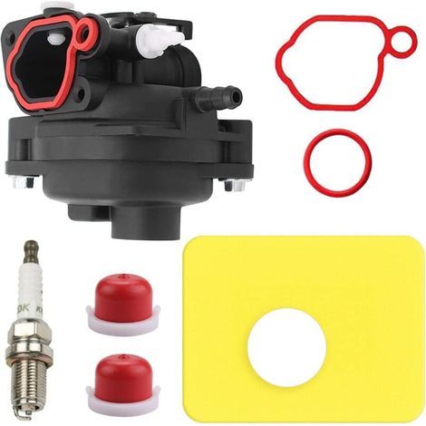 Carburateur de tondeuse à gazon 799583 pour moteurs Briggs & Stratton 300E 450E 500E OVH 125cc 140cc 08P502 09P602 Series Remplace 591160 595656 591979 593261 (1/4)