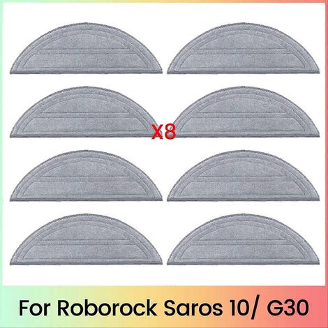 Patins de lavage de rechange pour Saros 10/G30 aspirateur robot réutilisable lavable Mopping chiffon accessoires 8 pièces (1/5)
