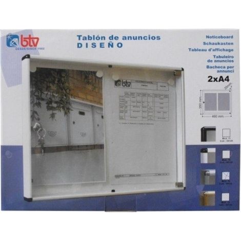Tablon Anuncios 46X35Cm Btv Aluminio Nat Nº 12 00132 (1/2)