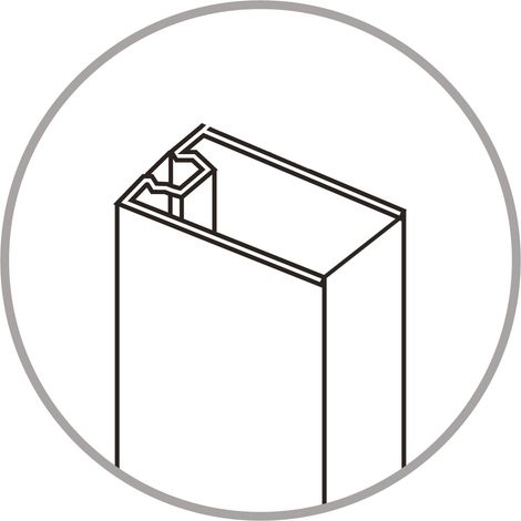 PROFILO PER BOX DOCCIA CROMATO MODELLO TINA A MARCHIO MOBO - 08 - PROFILO 90/100  - MOB