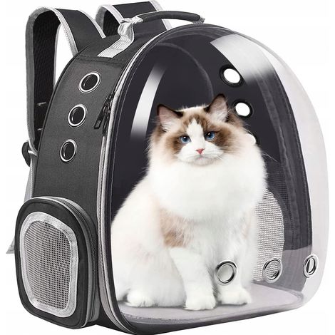 TRANSPORTTASCHE RUCKSACK KATZE HUND TRANSPARENT