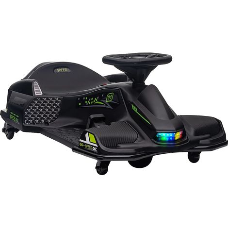 Elektrisches Go-Kart, einstellbare Geschwindigkeit, Driftfunktion, schwarz (1/2)