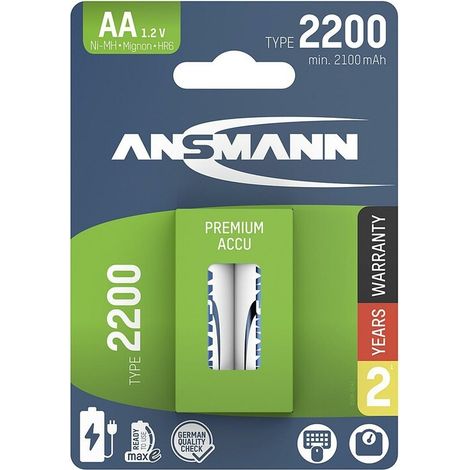 ANSMANN Akku MaxE 2Mign.a.K. 2,1A 2er