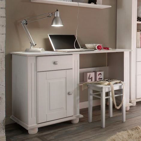 Bureau Laurel 120cm - blanc (1/3)