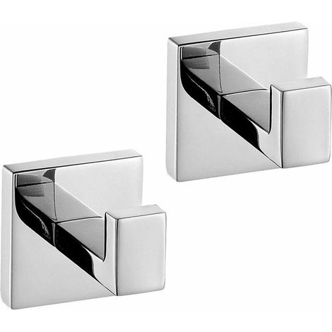 Gancho de pared para baño, 2 piezas, soporte para toallas para cocina, hogar y oficina, 555556 mm (1/5)
