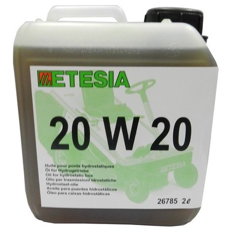 Huile boîte de vitesse hydrostatique Wolf 20W20 – Conditionnement 2 litres – Pour tondeuses autoportées A80B, A80H, A80K, MVEHH, MBHE, MHHE, MKHE – Tuff Torq