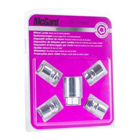 4 ECROUS ANTIVOL SU MCGARD M12X1.5/ 60°/ LONG. 5/32MM/ Ø21MM