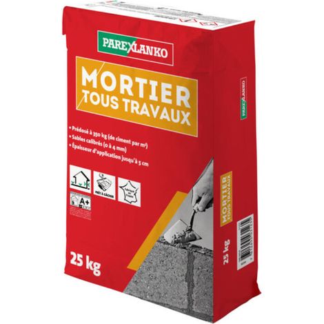 Mortier tout travaux à maçonner PAREXLANKO - 25kg
