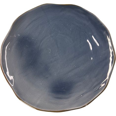 M HOME - PIATTO PIANO IN CERAMICA BLU CM30